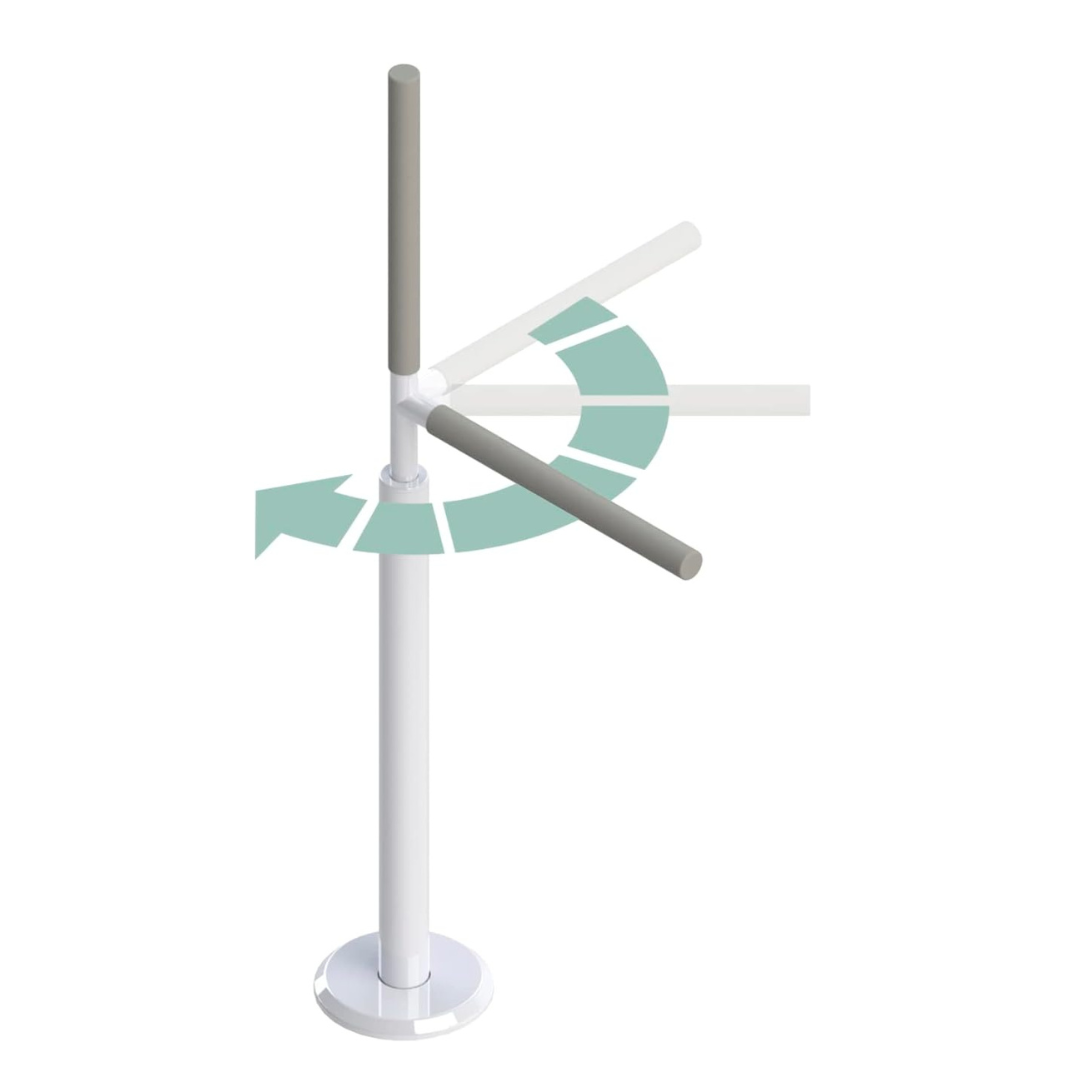 Healthcraft Advantage Rail Portable - Vertical Pivoting Support Pole